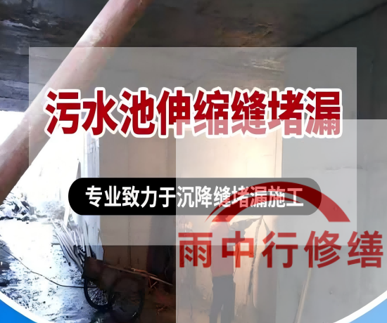 津南某污水处理厂钢筋混凝土池堵漏案例